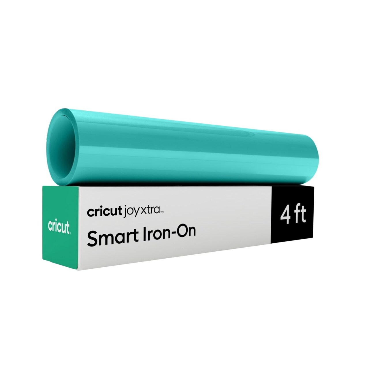 Cricut Joy Xtra Smart Iron On Craft Vinyl, Bright Teal, 9.5 in x 4 ft Roll (1)